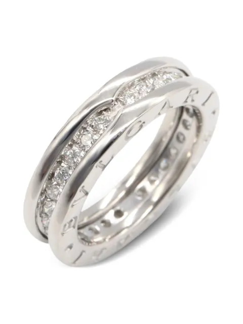 Bvlgari Pre-Owned 2010s 18K white gold B-Zero1 diamond ring