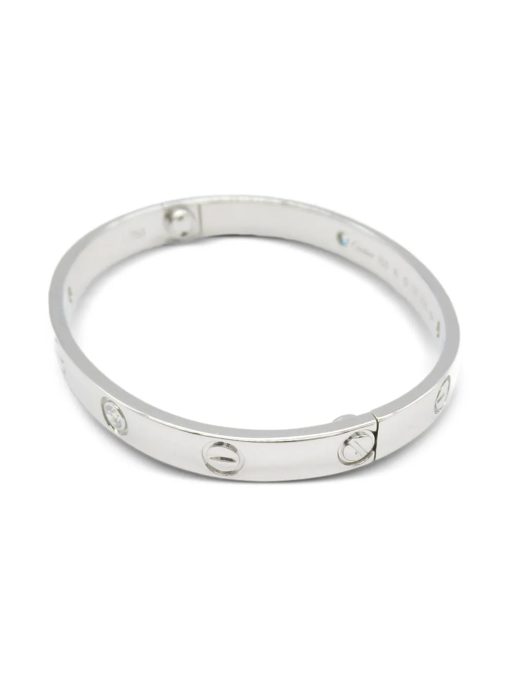 Cartier 2010s 18K white gold Love Breath 4PD diamond bracelet | Image 2