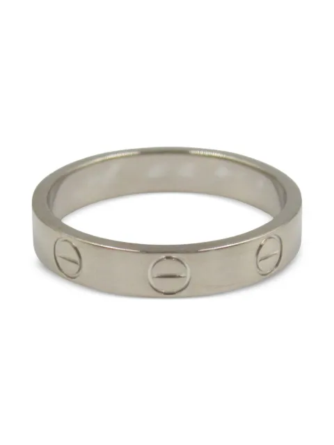 Cartier 2010s 18K white gold Mini Love ring