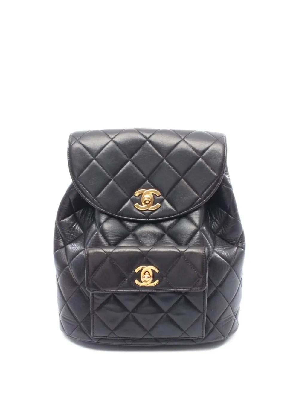 CHANEL Pre-Owned 2010s キルティング バックパック - ブラック CHANEL Pre-Owned 2010s キルティング バックパック - ブラック