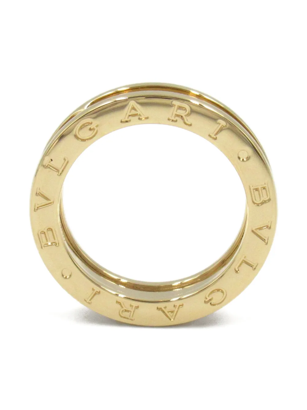 Pre-owned Bvlgari 2010s 18k Yellow Gold B.zero1 Ring
