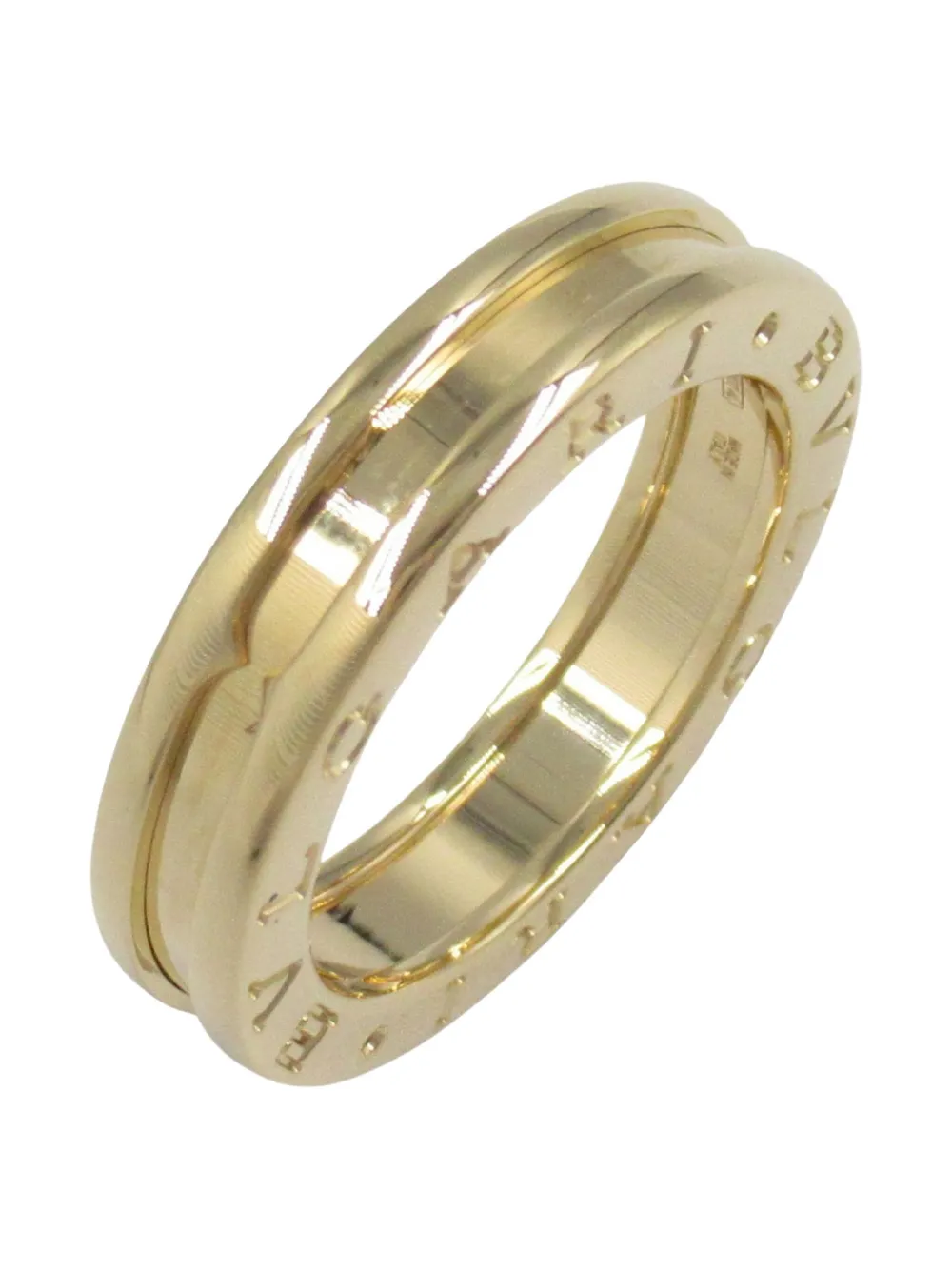 Pre-owned Bvlgari 2010s 18k Yellow Gold B.zero1 Ring