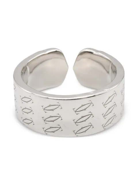 Cartier 10s 18K white gold 2C ring