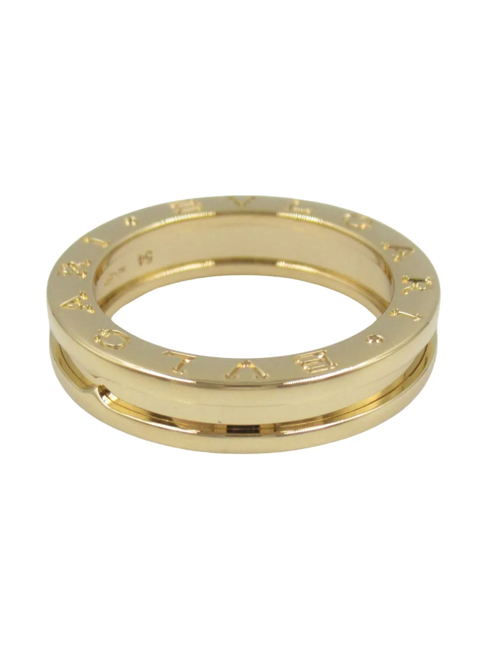 Pre-owned Bvlgari 2010s 18k Yellow Gold B.zero1 Ring