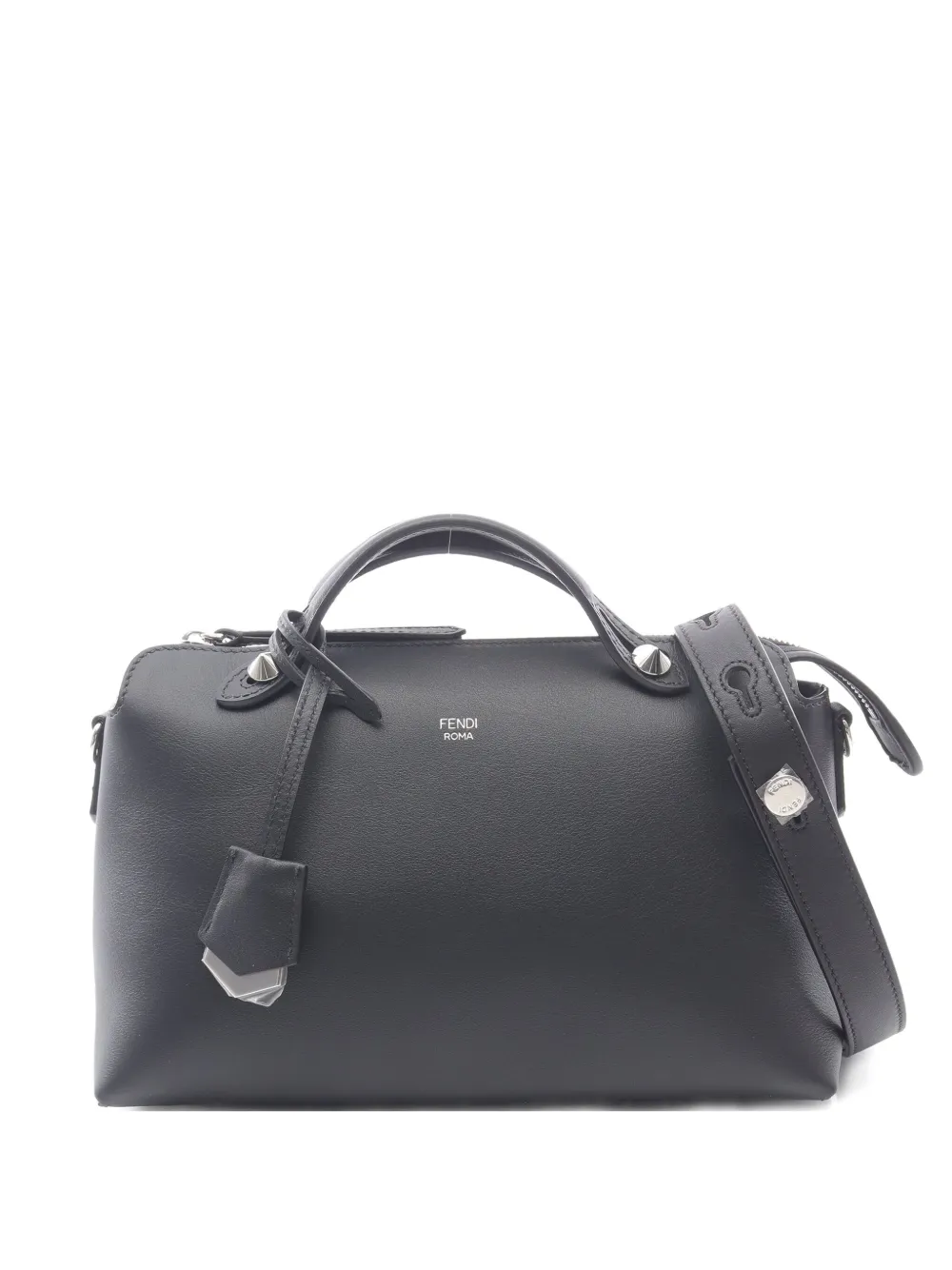 Pre-owned Fendi 2020s Medium By The Way Handbag In Black