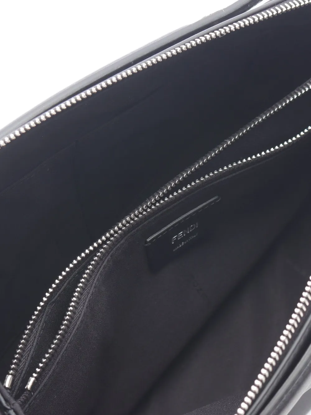 Pre-owned Fendi 2020s Medium By The Way Handbag In Black