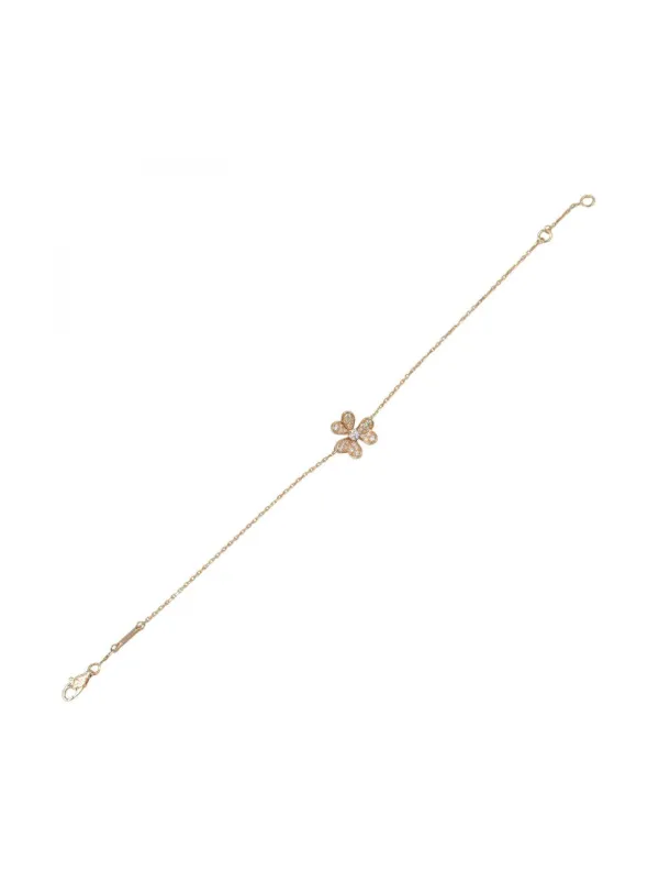 Van Cleef Arpels Pre-Owned 10s 18K Rose Gold Frivole Diamond