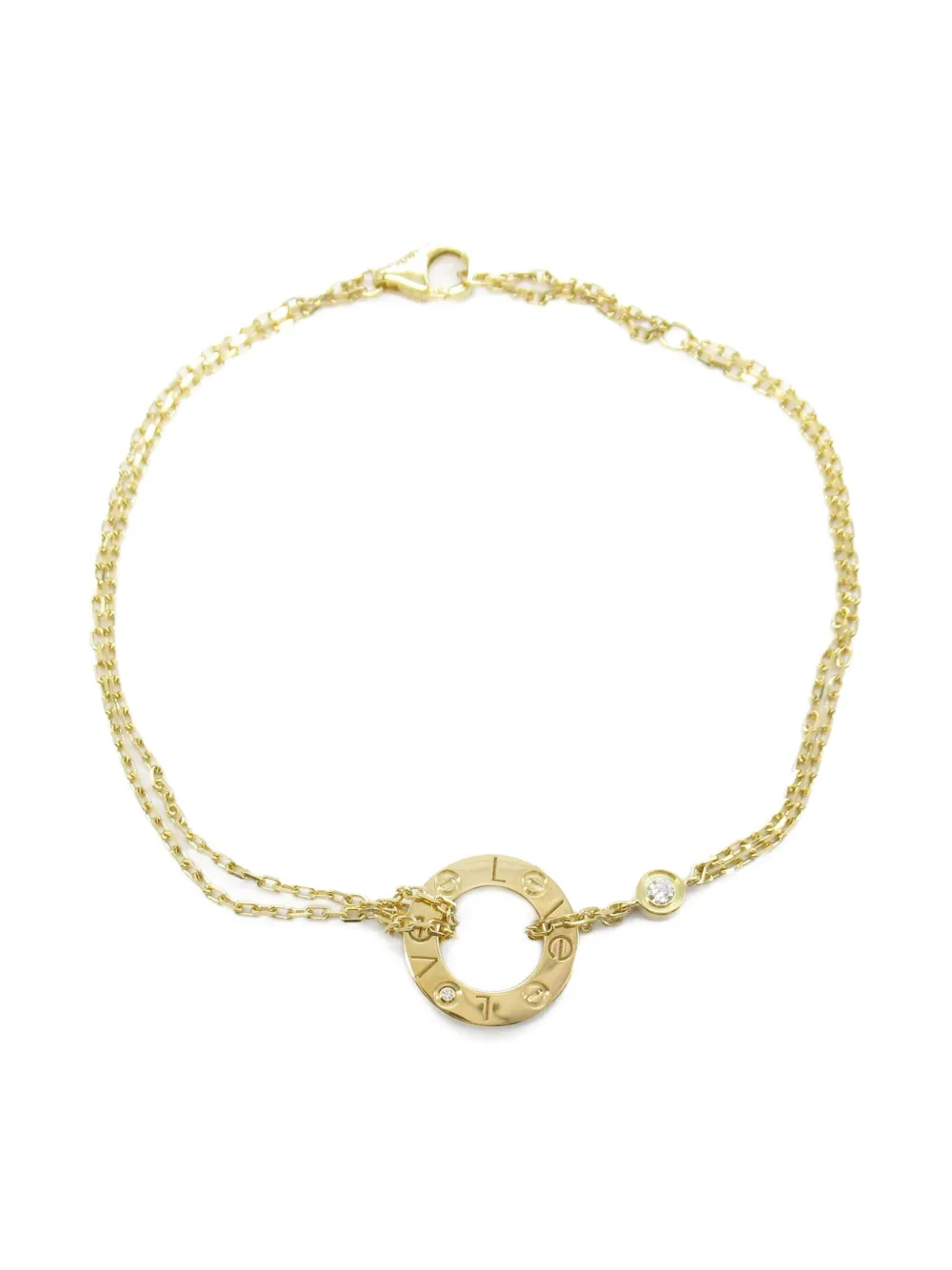 Cartier 2010s 18K yellow gold Love Circle 2PD diamond bracelet | Gold | Image 1