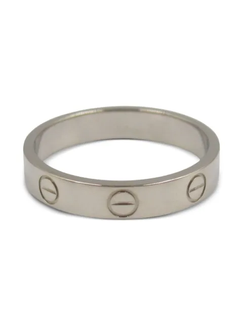 Cartier 2010s 18K white gold mini Love ring