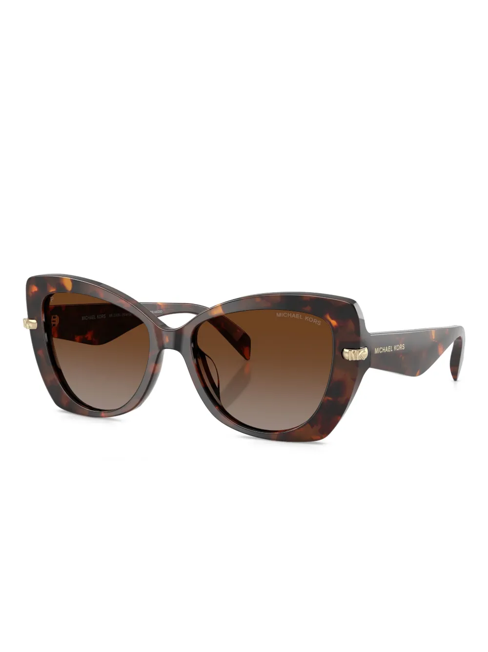 Michael Kors Atlanta zonnebril met cat-eye montuur Bruin