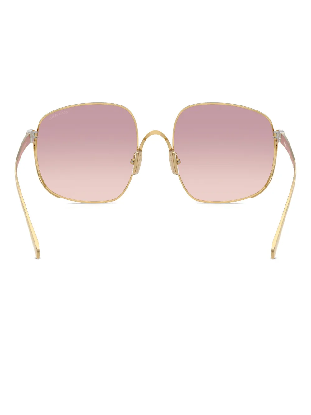 Miu Miu Mu A57s 57mm Gradient Square Sunglasses In Pink
