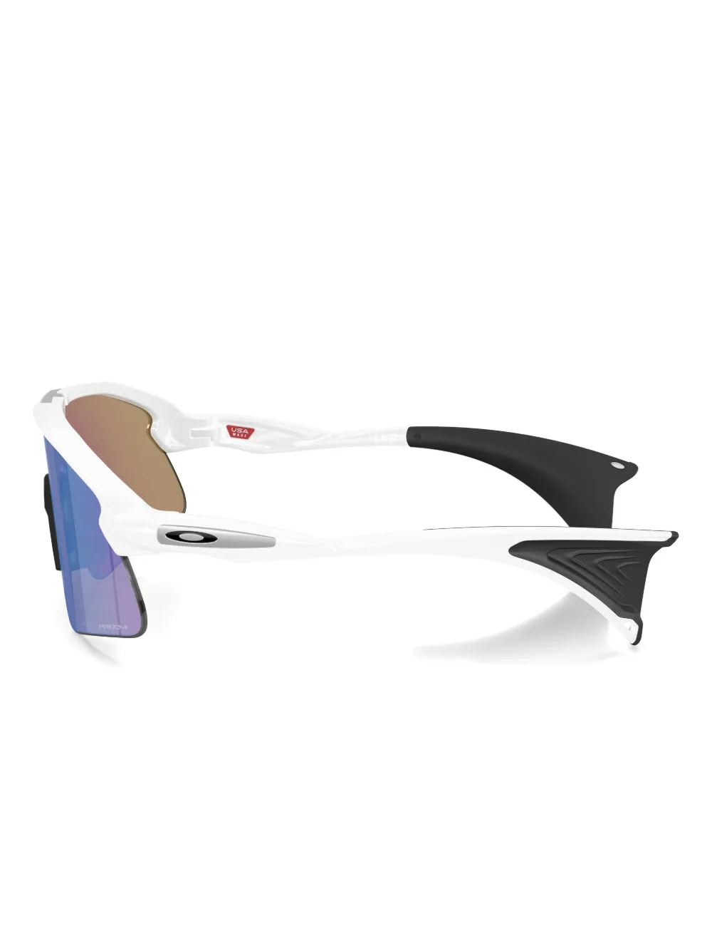 Oakley Zonnebril met geometrisch schild montuur Wit
