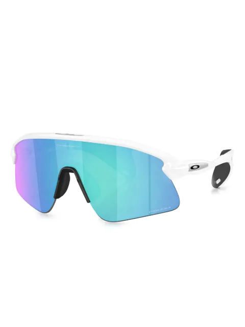 Oakley geometric shield-frame sunglasses
