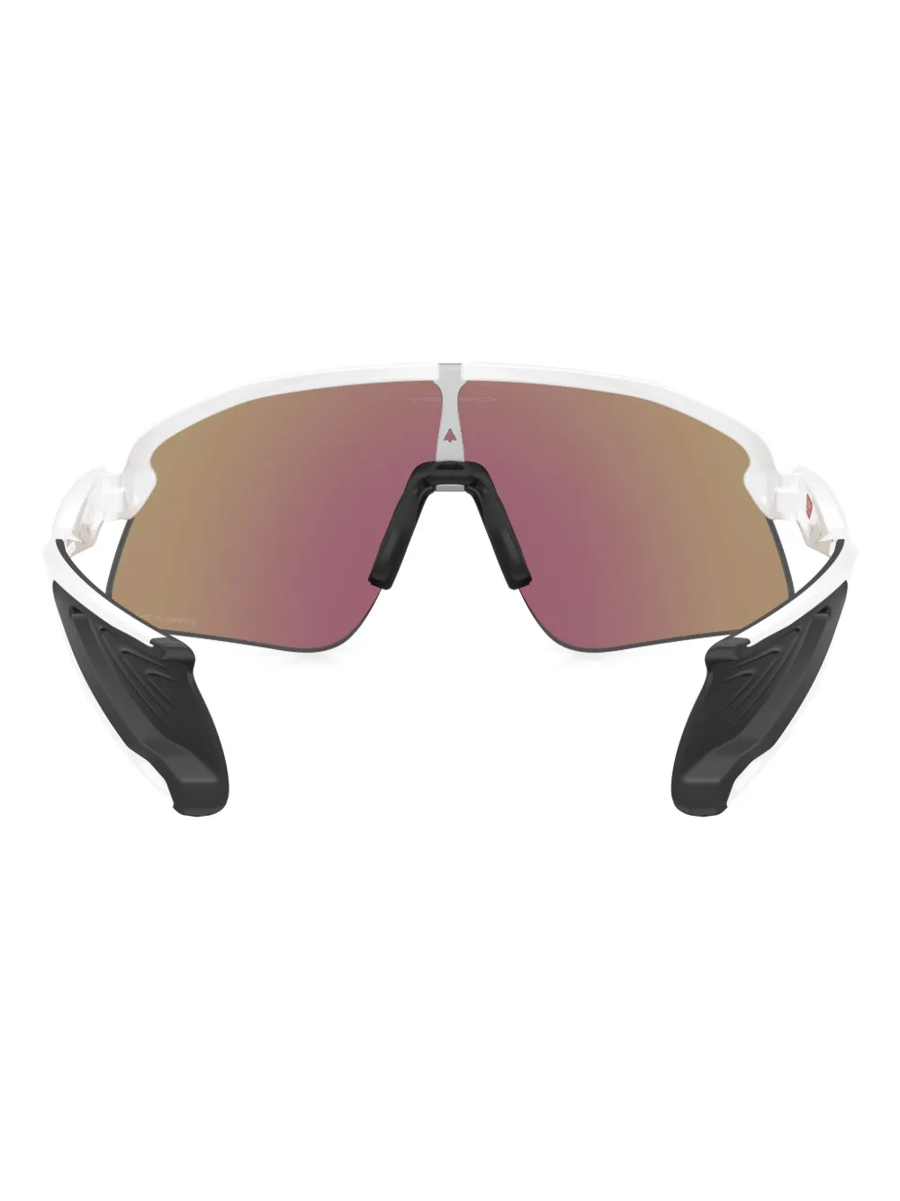 Oakley Zonnebril met geometrisch schild montuur Wit
