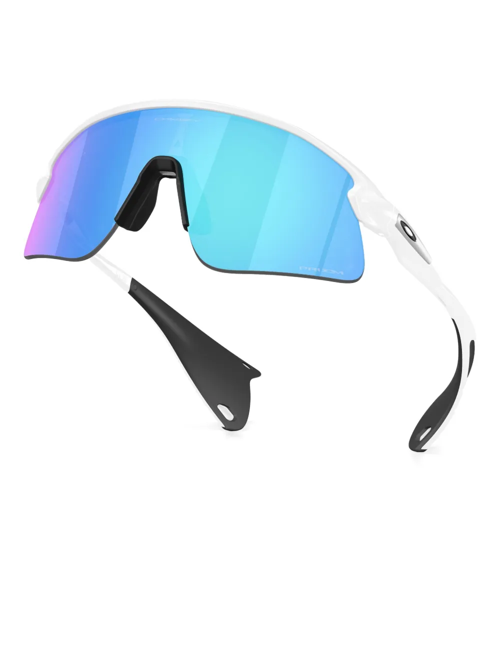 Oakley Zonnebril met geometrisch schild montuur - Wit