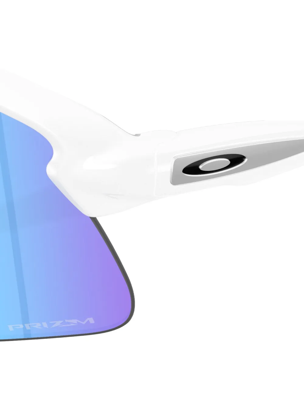 Oakley Zonnebril met geometrisch schild montuur Wit