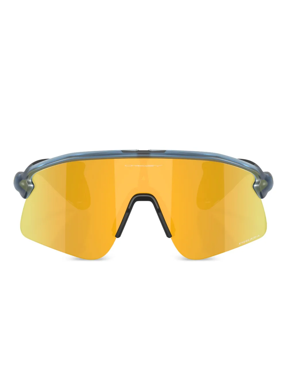 Oakley transparent-frame shield sunglasses | Blue | Image 1