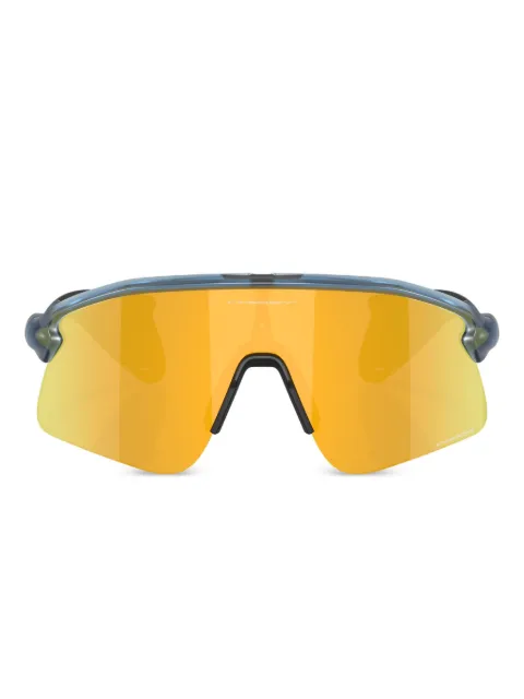 Oakley transparent-frame shield sunglasses
