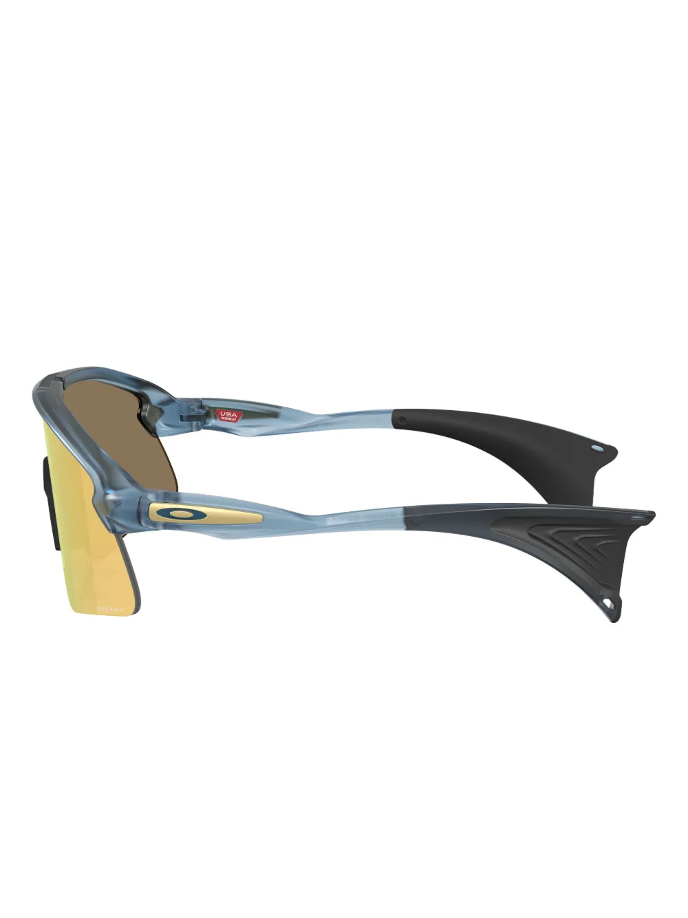 Oakley Transparent-frame Shield Sunglasses In Yellow