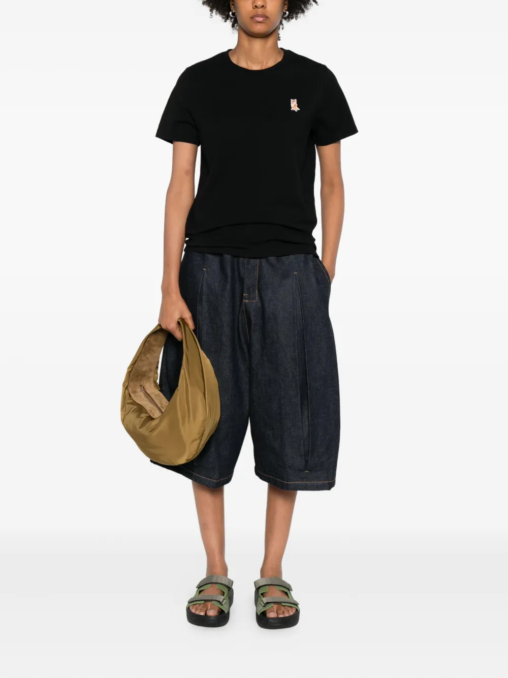 Maison Kitsuné fox-embroidered cotton T-shirt | T-Shirts & Jersey Shirts | Image 2
