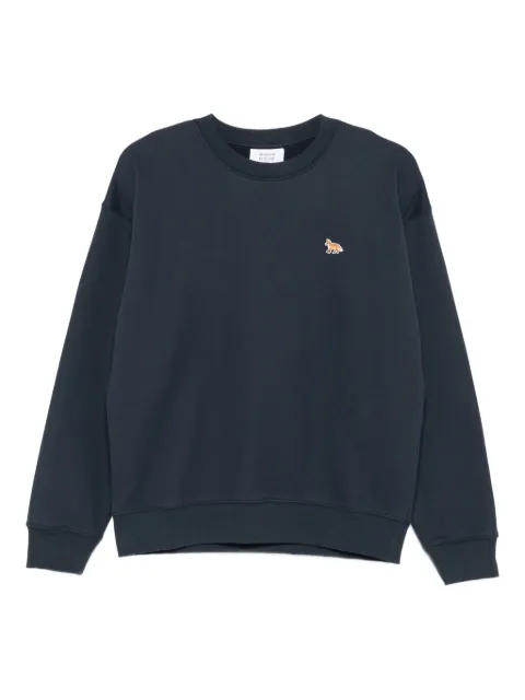 Maison Kitsuné fox-embroidered cotton sweatshirt