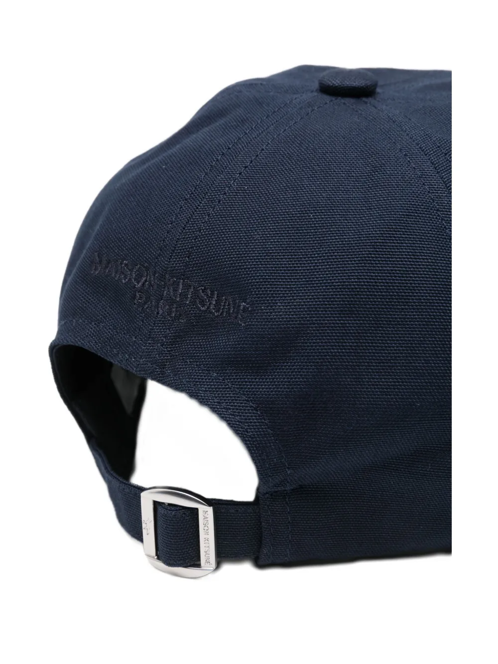 Maison Kitsuné Fox-embroidered Baseball Cap In Blue