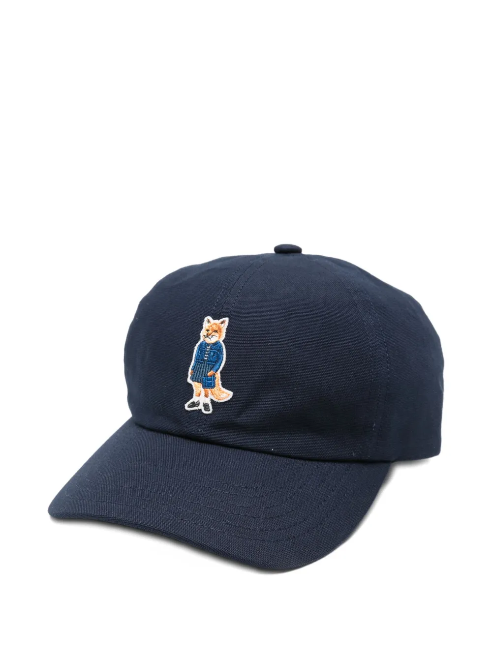 Maison Kitsuné fox-embroidered baseball cap | Blue | Image 1