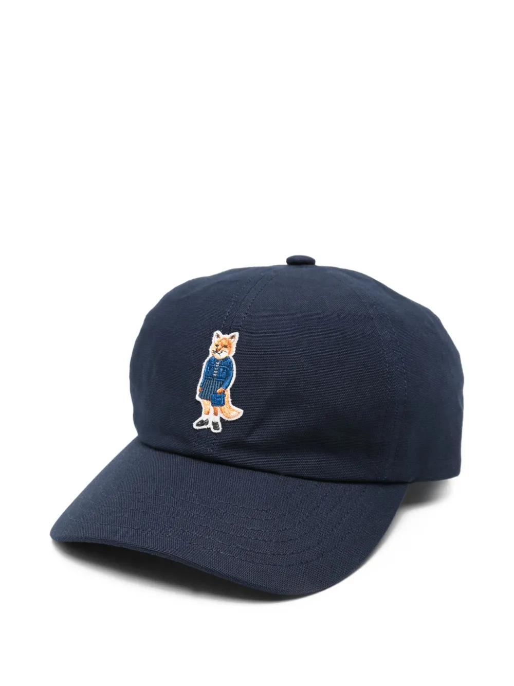 Maison Kitsuné gorra de béisbol con bordado Fox | azul | Image 1