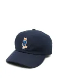 Maison Kitsuné fox-embroidered baseball cap - Blue