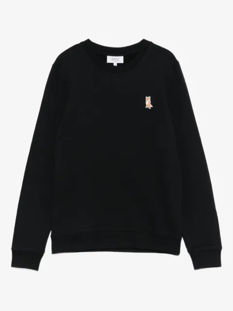 Maison Kitsuné sudadera con zorro bordado