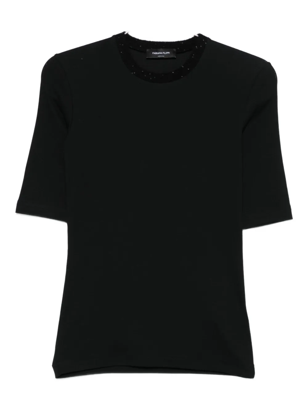 Fabiana Filippi Cotton Top In Black