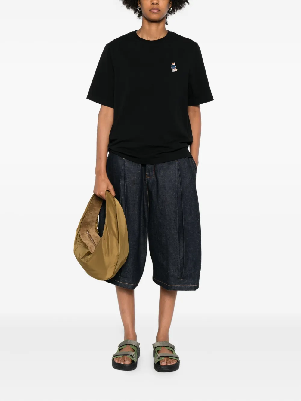 Maison Kitsuné fox-embroidered cotton T-shirt | T-Shirts & Jersey Shirts | Image 2
