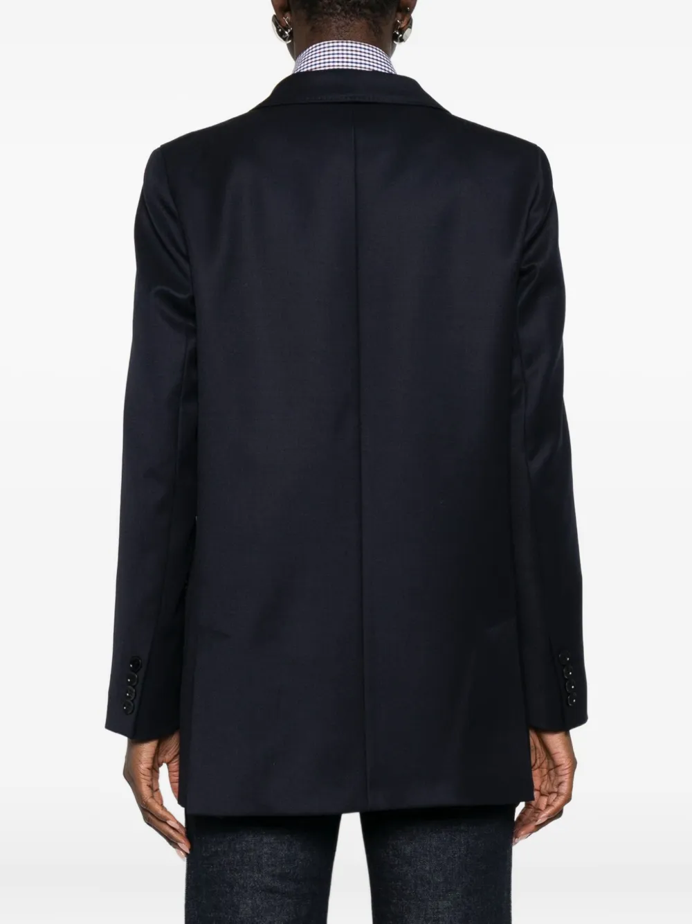 Max Mara Double-breasted Blazer In Blue