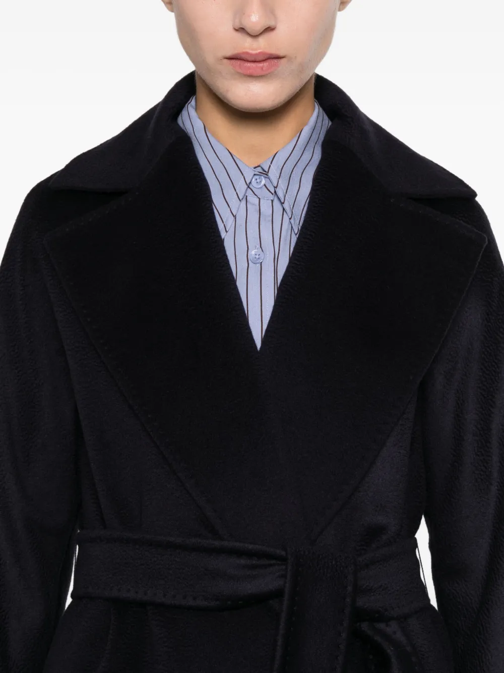 Max Mara Jas met ceintuur Zwart