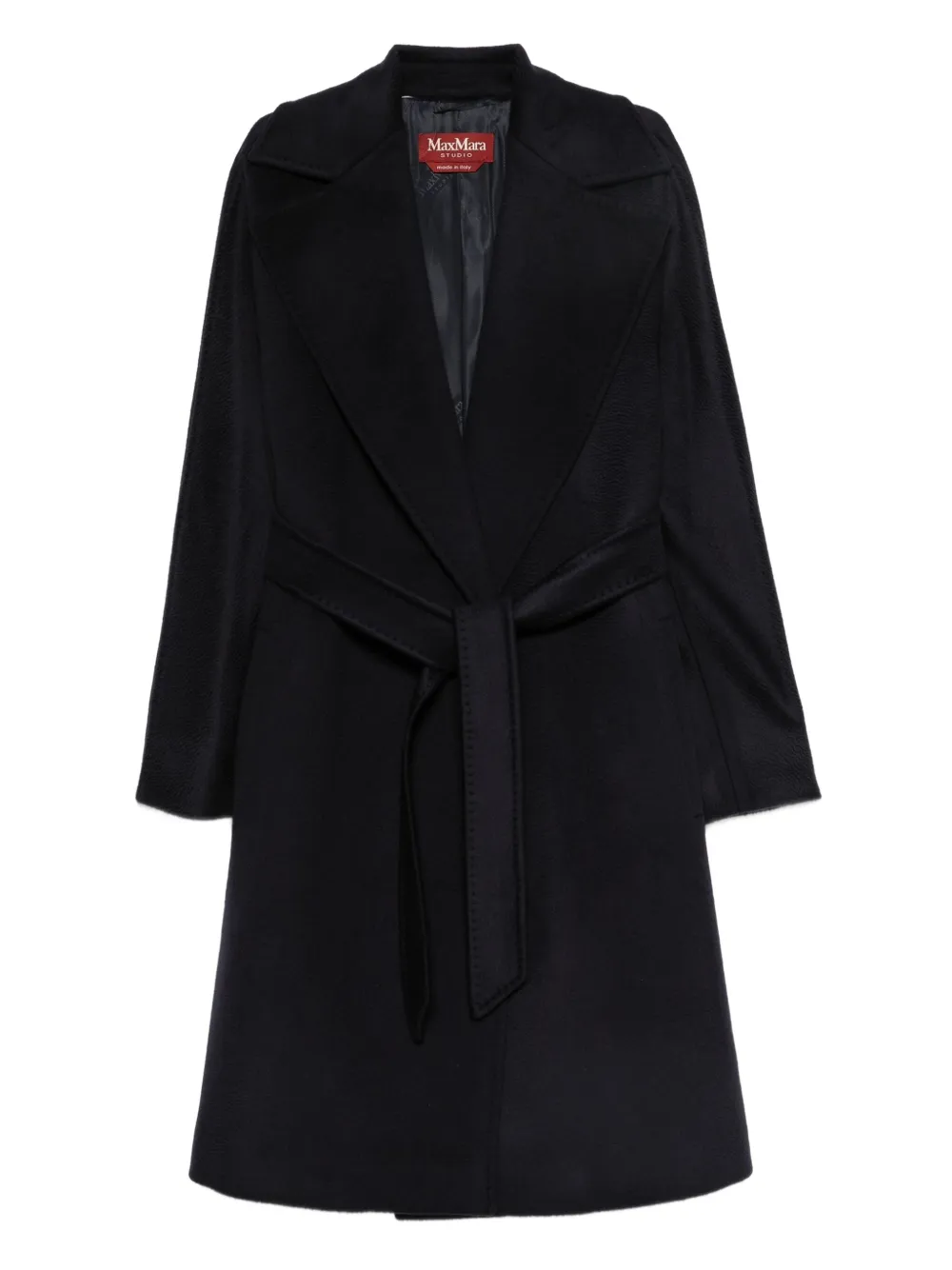 Max Mara belted coat - Black