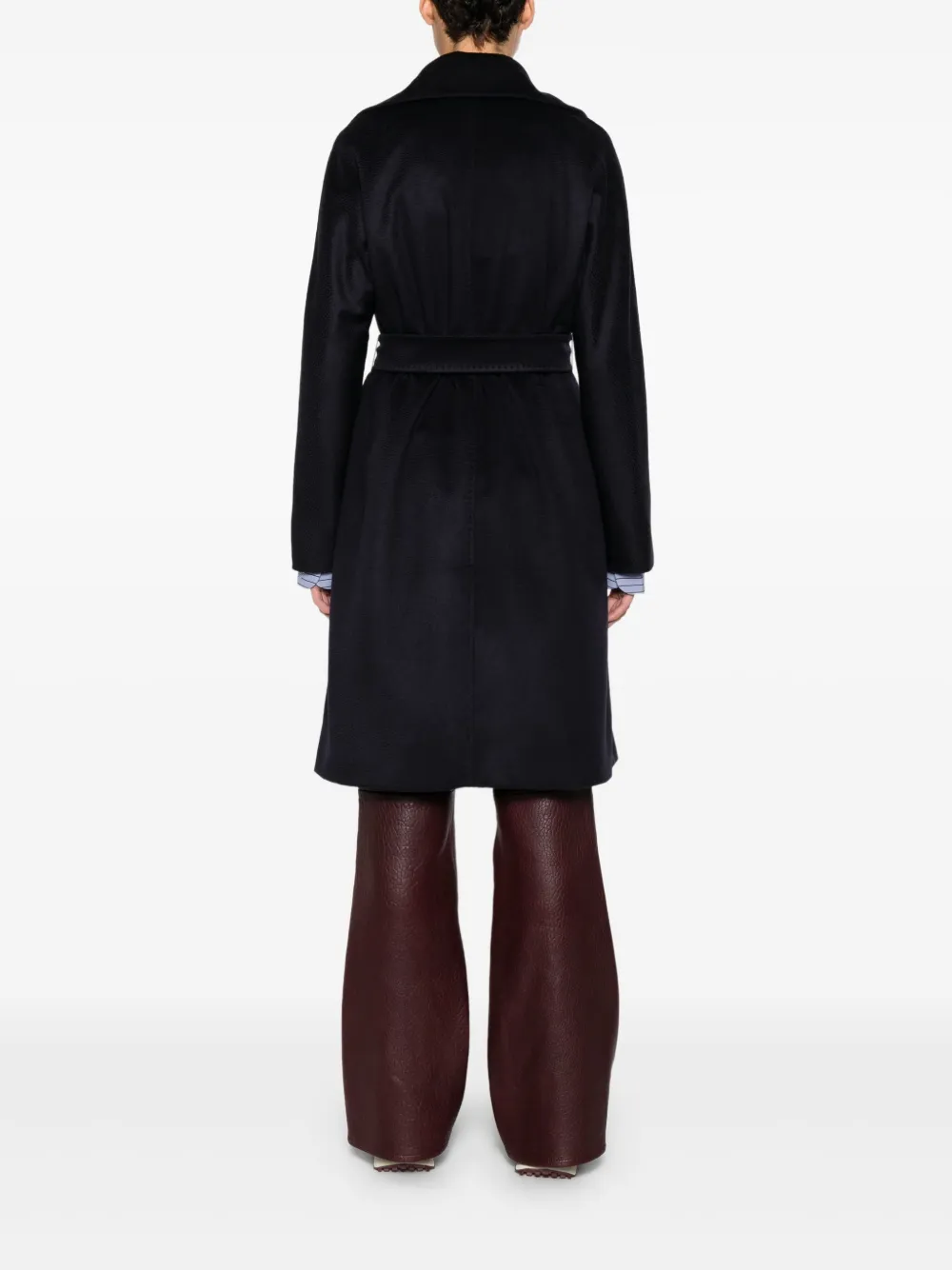 Max Mara Jas met ceintuur Zwart