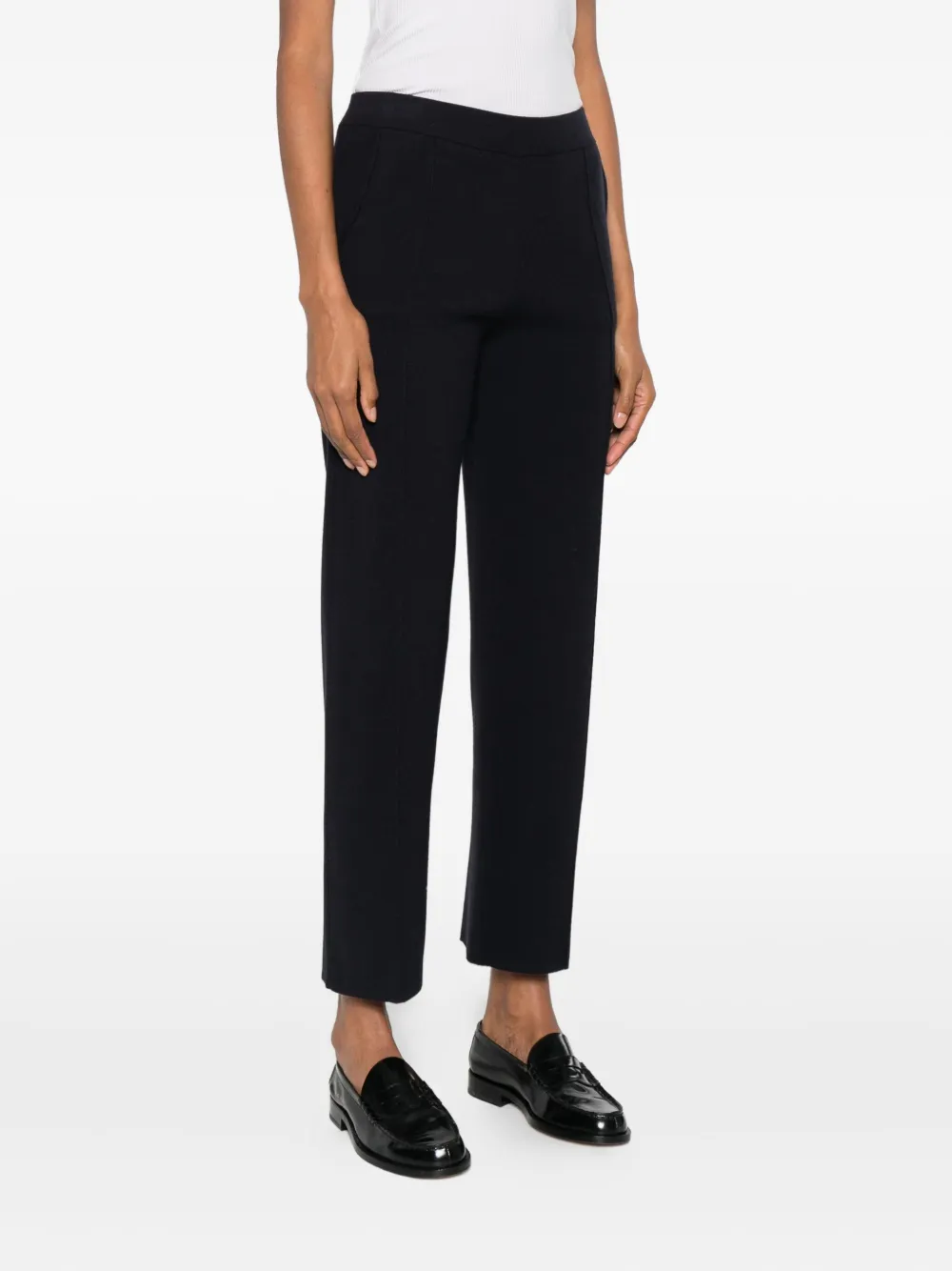 Max Mara High waist straight broek Zwart