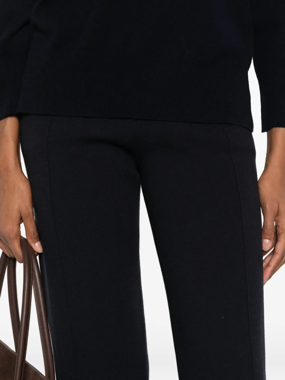 Max Mara High waist straight broek Zwart