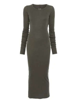 green rick owens dress long-sleeve Midi | Ebay