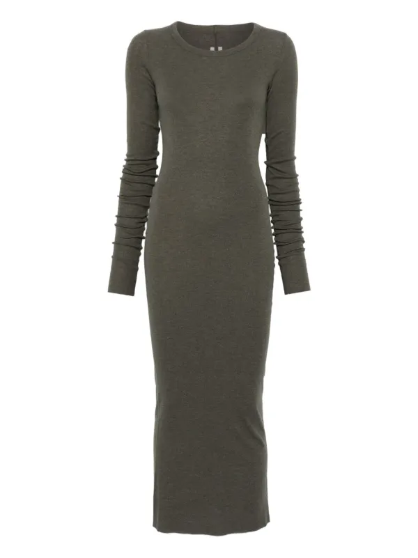 Rick Owens long-sleeve Midi Dress | Green | FARFETCH JO