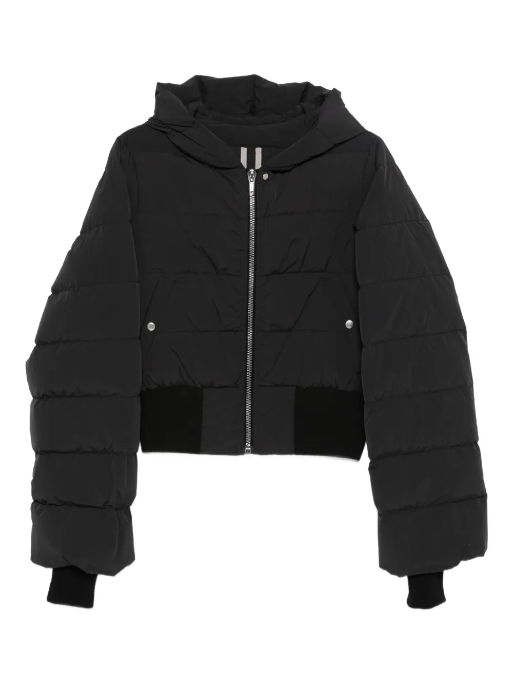 Rick Owens hooded quilted jacket | Black | Image 1