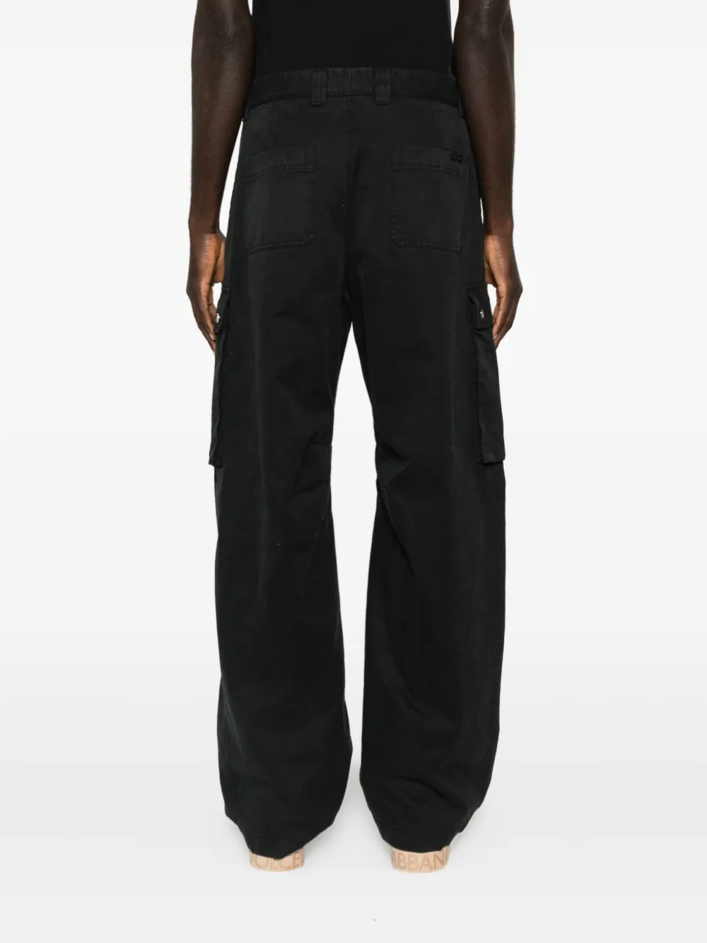Dolce & Gabbana Cotton Cargo Trousers Clothing In Black
