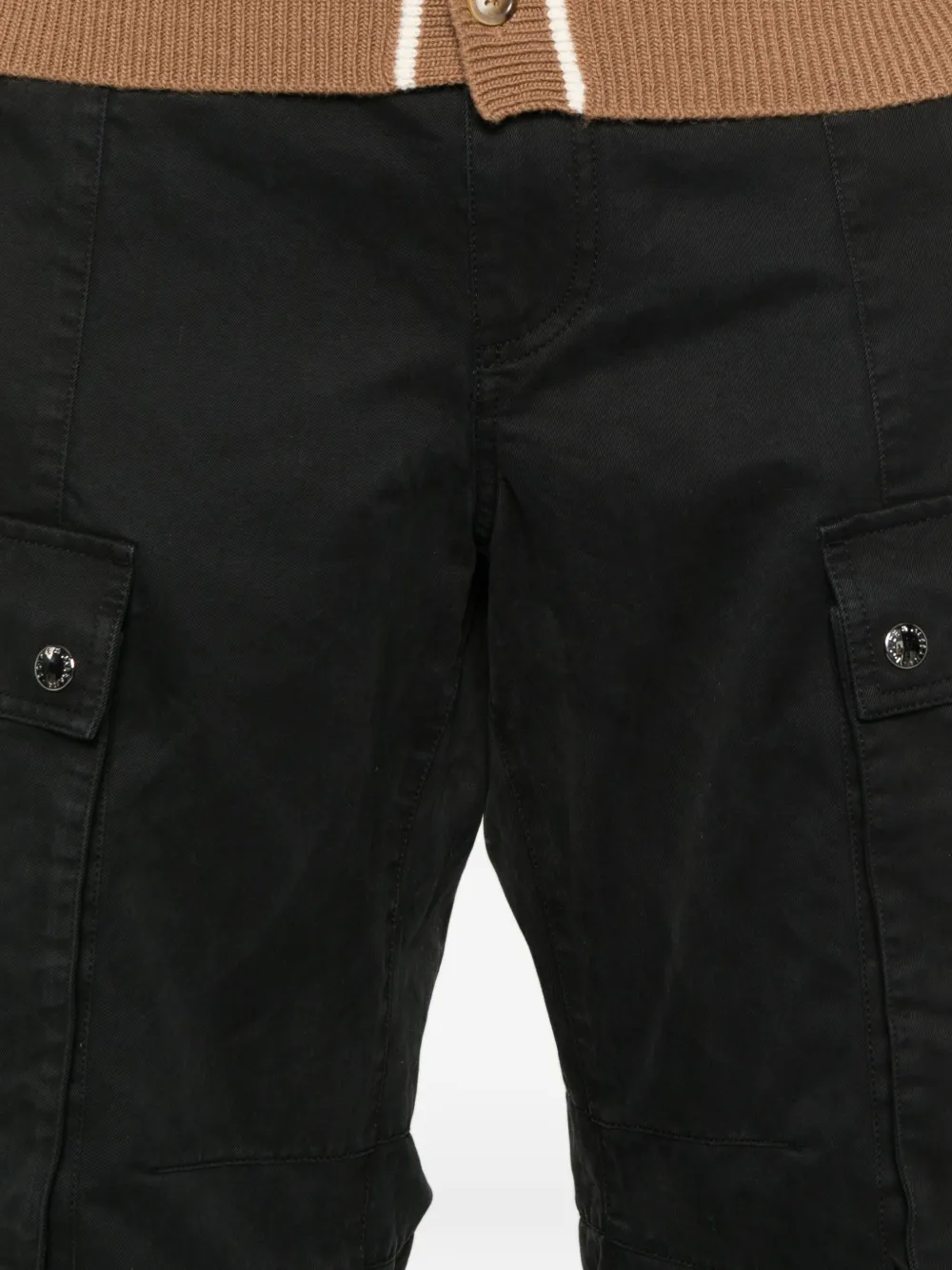 Dolce & Gabbana Cotton Cargo Trousers Clothing In Black