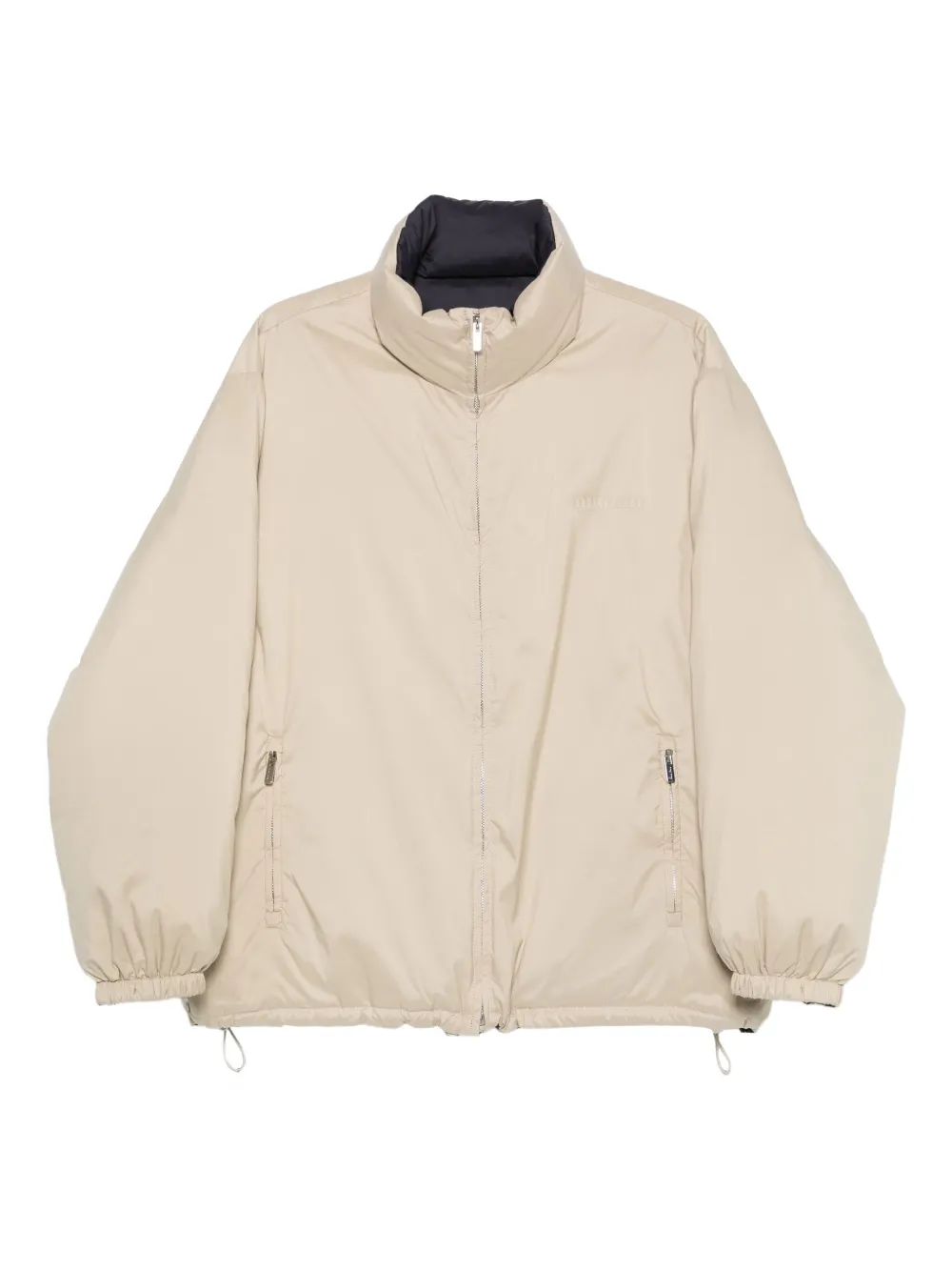 Miu Miu zip-up high-neck jacket | Blue | Image 1