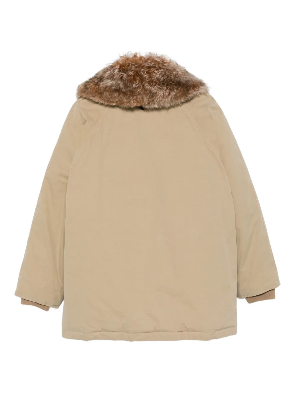 Prada Jas met afwerking van imitatiebont - Beige