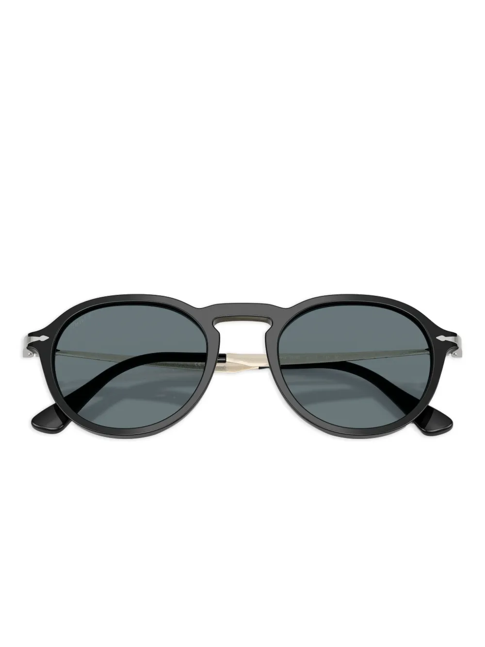 Persol Zonnebril met rond montuur Zwart