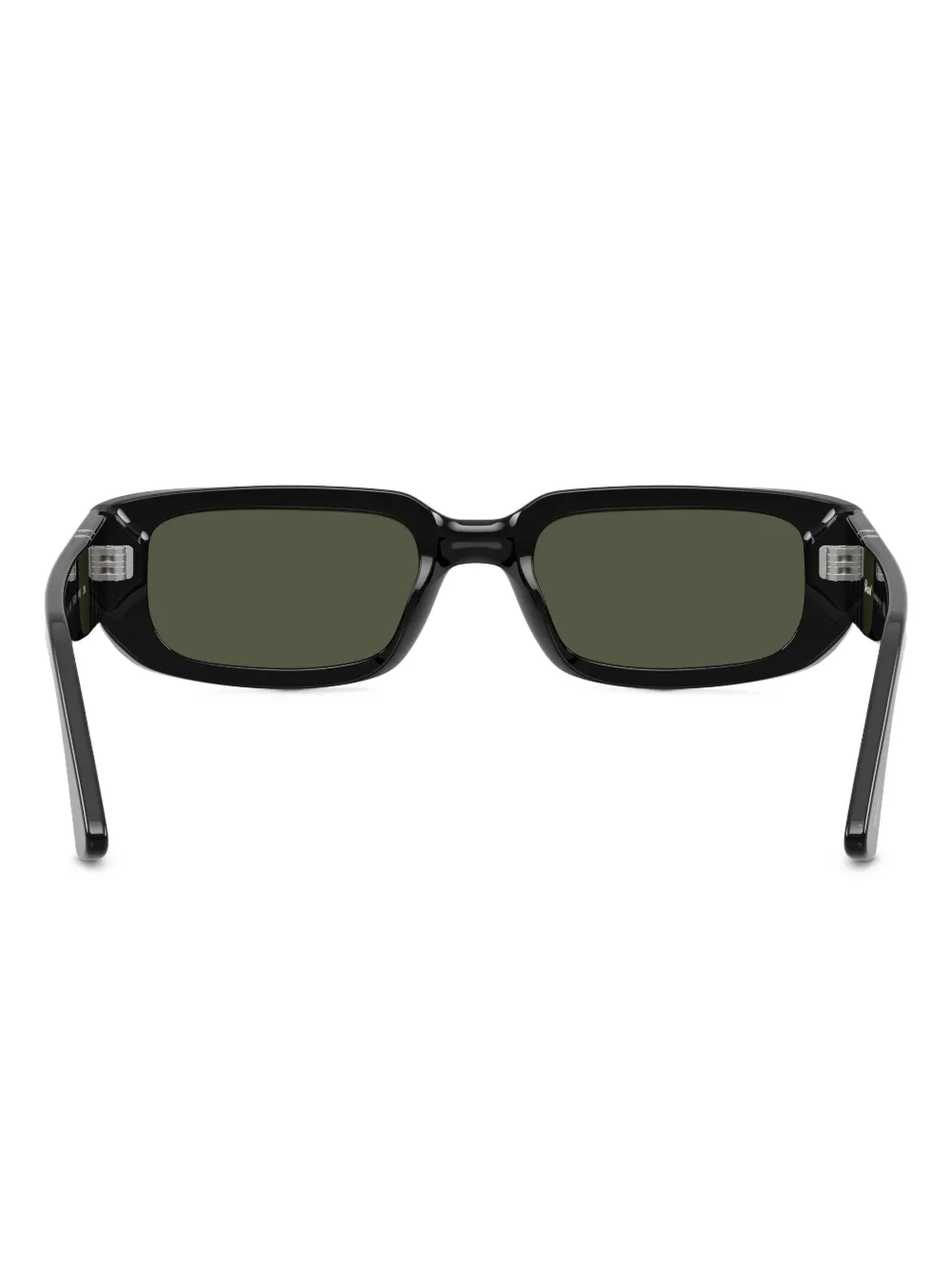 Persol Zonnebril met rechthoekig montuur Zwart