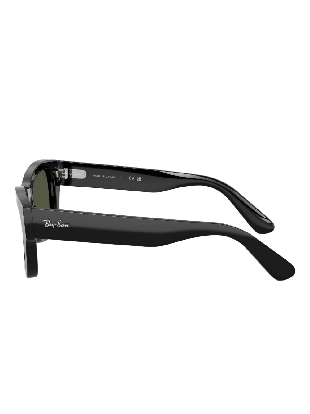 Ray Ban Rectangle Acetate Sunglasses In Black