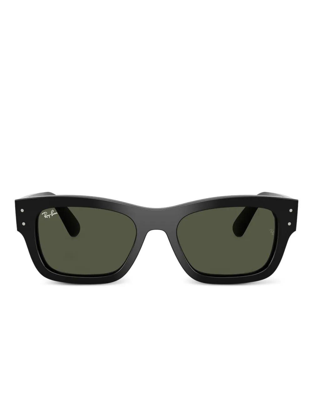 Ray Ban Rectangle Acetate Sunglasses In Black