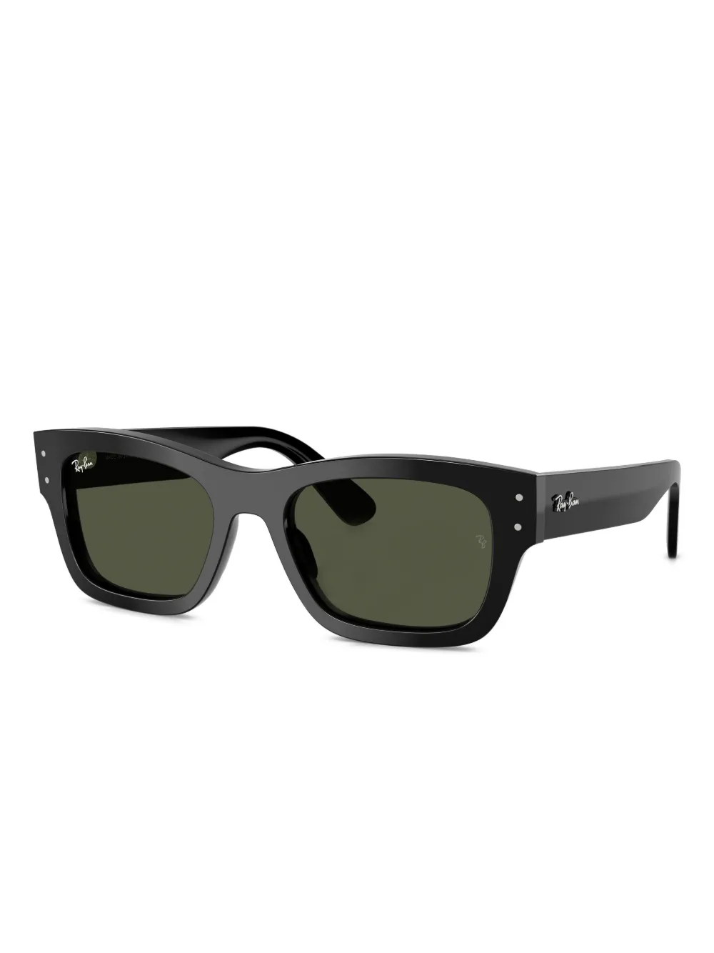Ray Ban Rectangle Acetate Sunglasses In Black